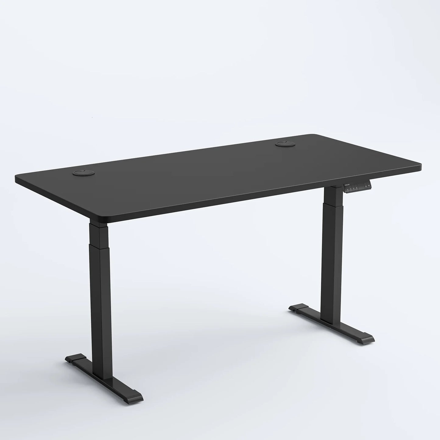 Black - Dual Motor - 3 Stage Leg Electric Standing Desk