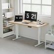 Natural Wood - Dual Motor - 3 Stage Leg Electric Standing Desk